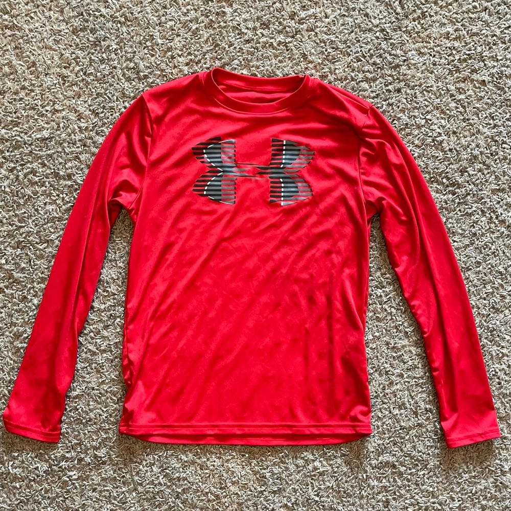 Boys Under Armour HeatGear Long Sleeve, Youth Large